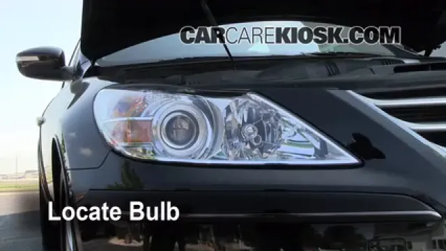 2009 Hyundai Genesis 4.6 4.6L V8 Lights Highbeam (replace bulb)